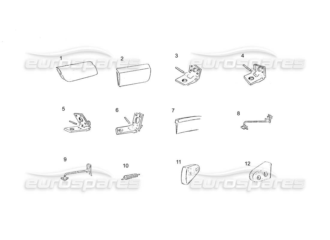 ferrari 250 gt (coachwork) door-teilediagramm