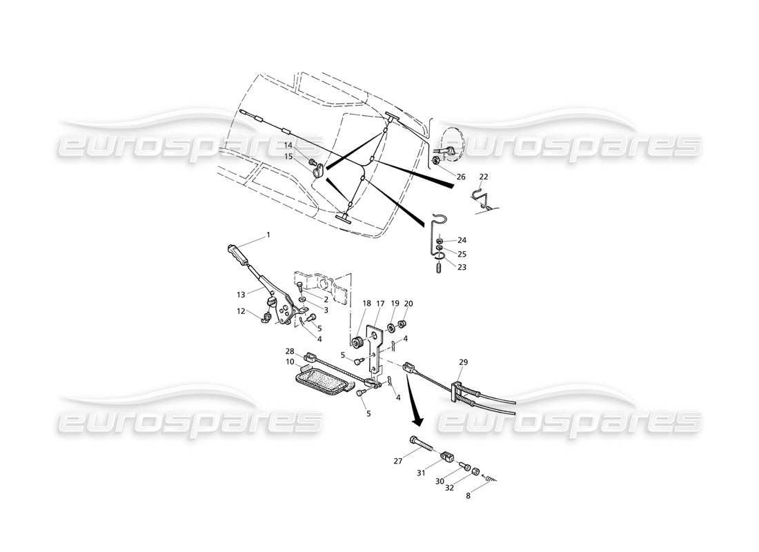 maserati qtp v6 evoluzione handbremssteuerung 2 teilediagramm