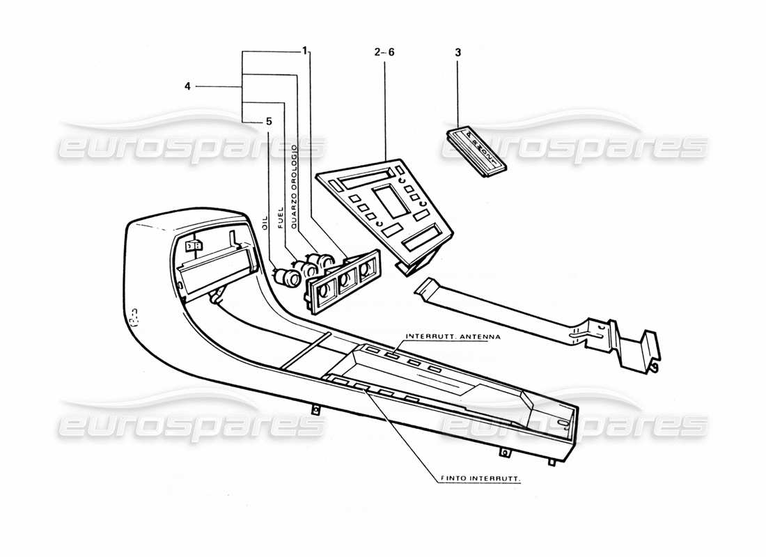 ferrari 412 (coachwork) gültig für mittelkonsolenverkleidung (gd) teilediagramm