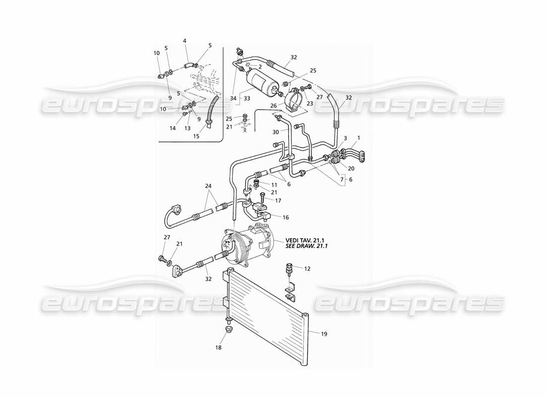 maserati qtp v6 evoluzione klimaanlage teilediagramm