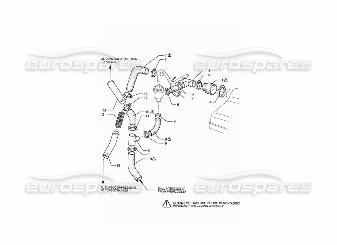 maserati ghibli 2.0 cup teilediagramm des pop-off-ventilsystems