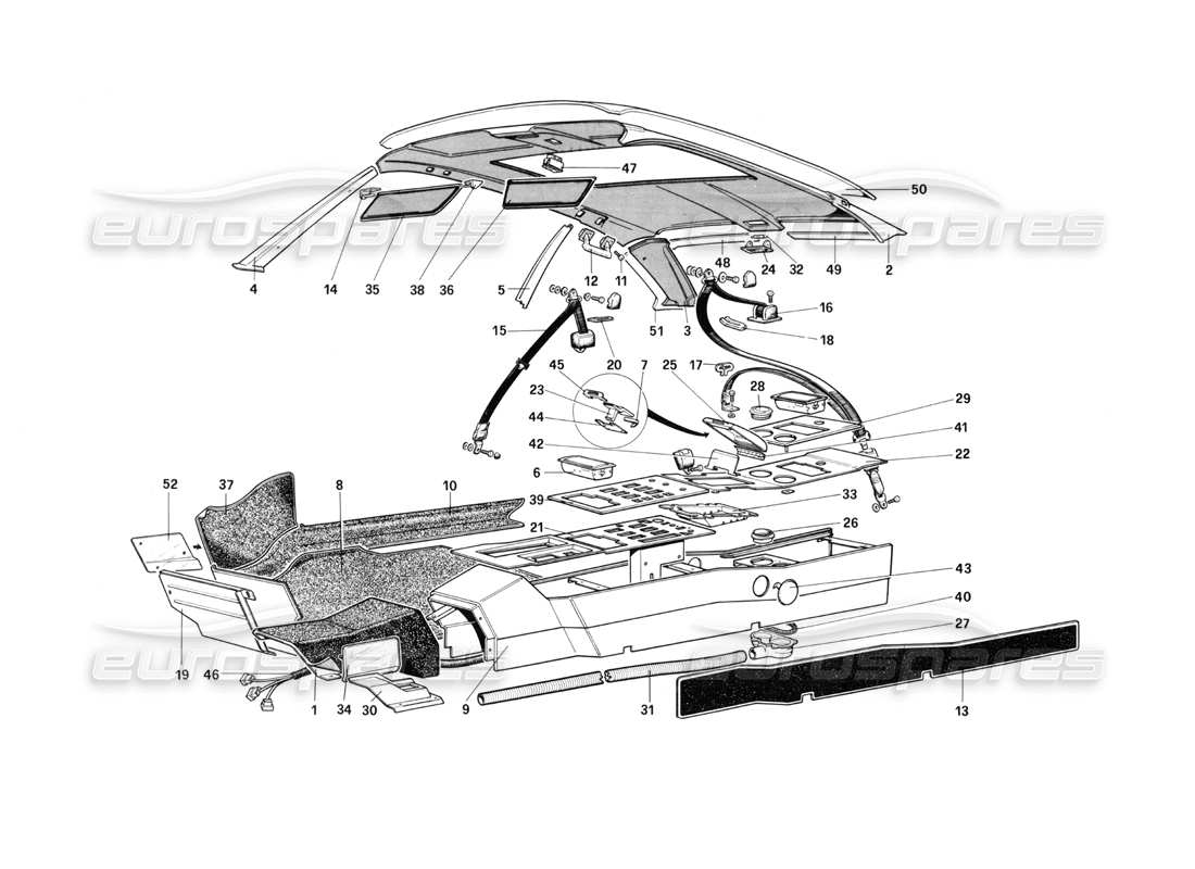 teilediagramm mit der teilenummer 61269000