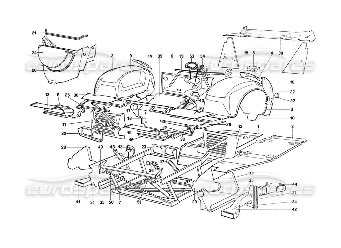 teilediagramm mit der teilenummer 61457100