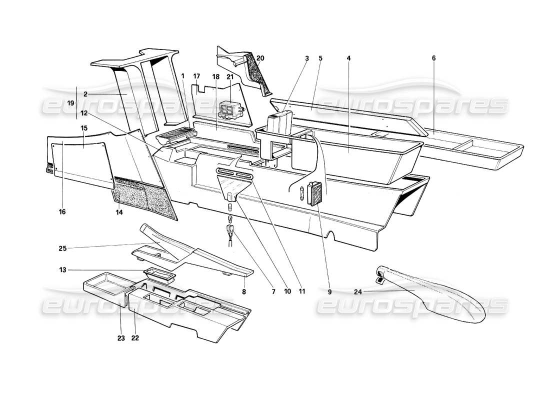 teilediagramm mit der teilenummer 61525900