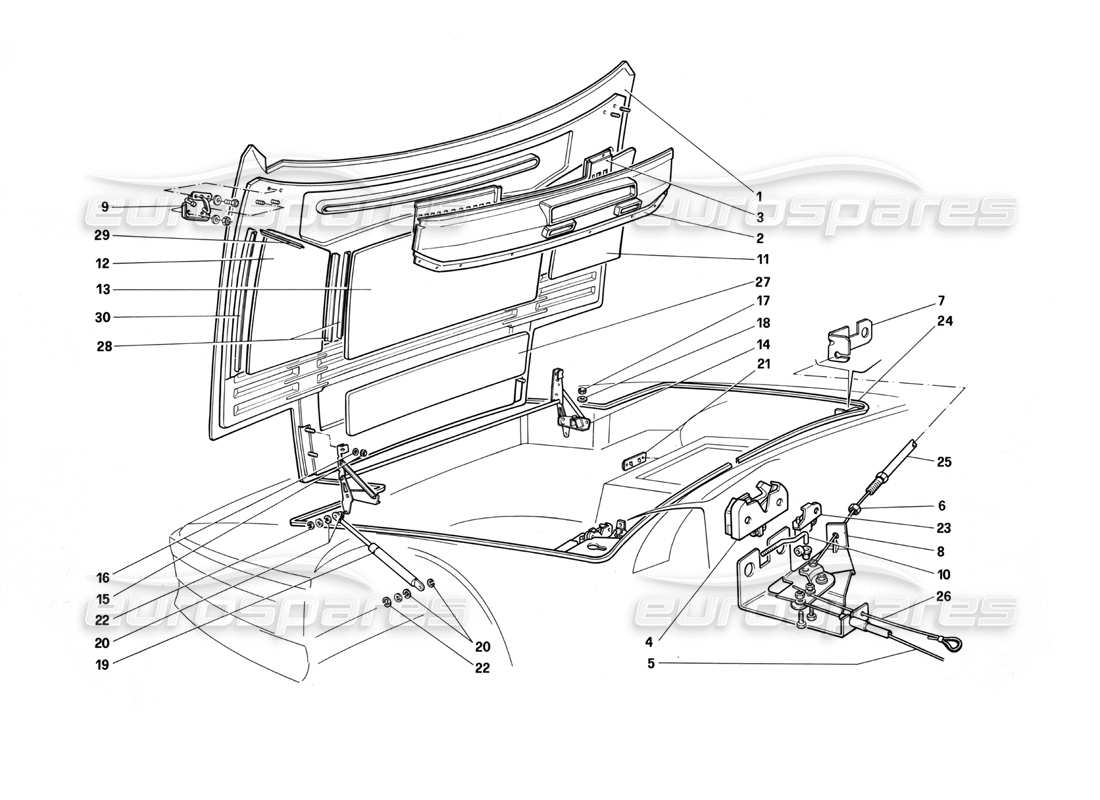 teilediagramm mit der teilenummer 61529800