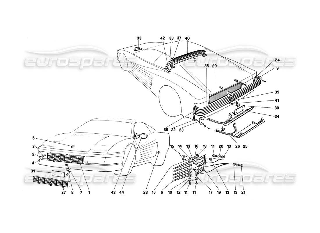 teilediagramm mit der teilenummer 61489700