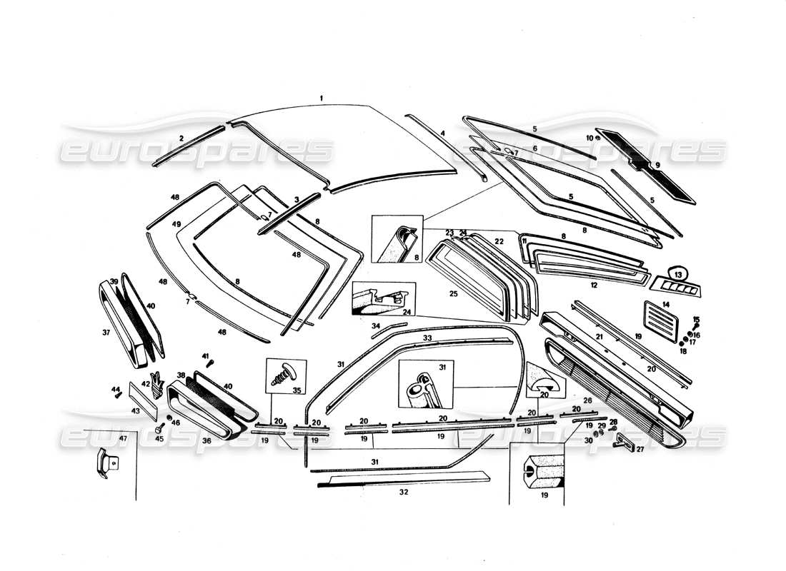 teilediagramm mit der teilenummer ba 73500