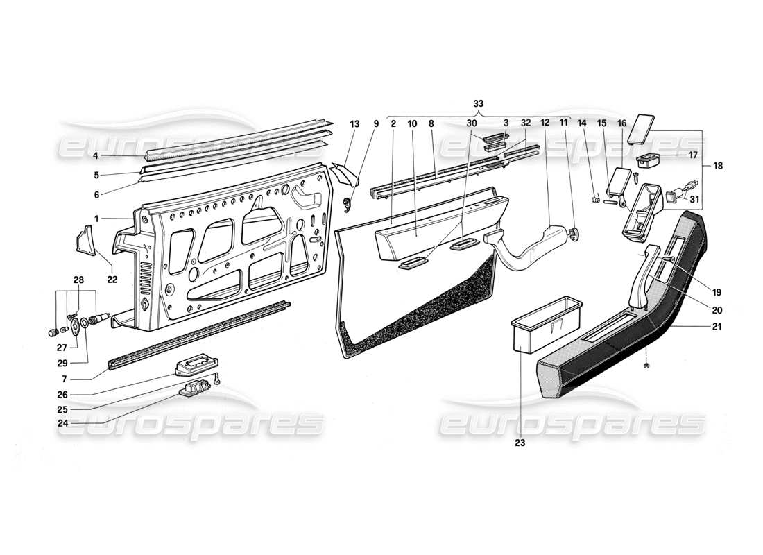 teilediagramm mit der teilenummer 61543500