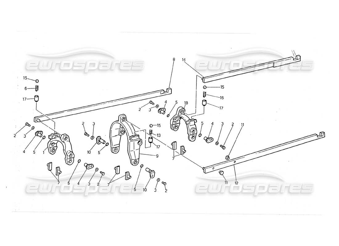 ein teilediagramm aus dem teilekatalog maserati 2.24v