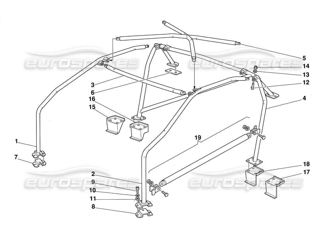 eine teilezeichnung aus dem ferrari 348 challenge (1995) teilekatalog