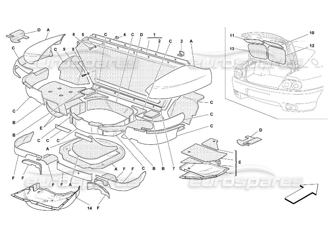 teilediagramm mit der teilenummer 63938600