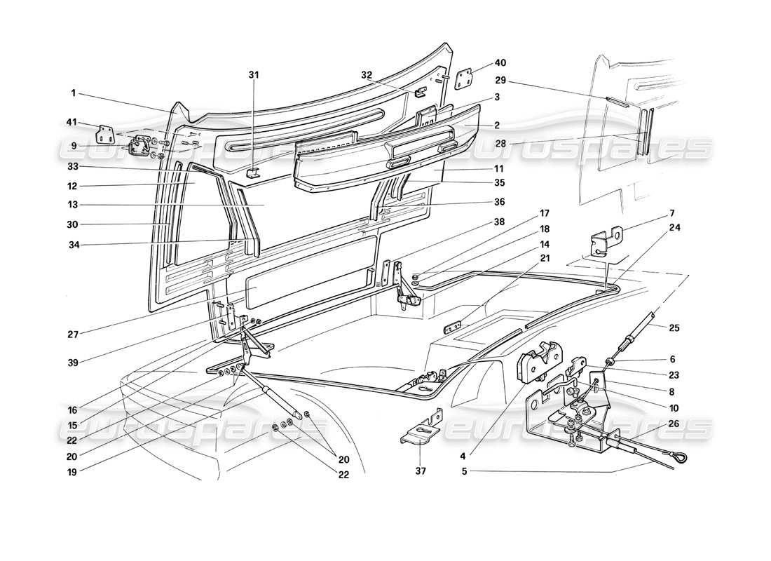 teilediagramm mit der teilenummer 61570100