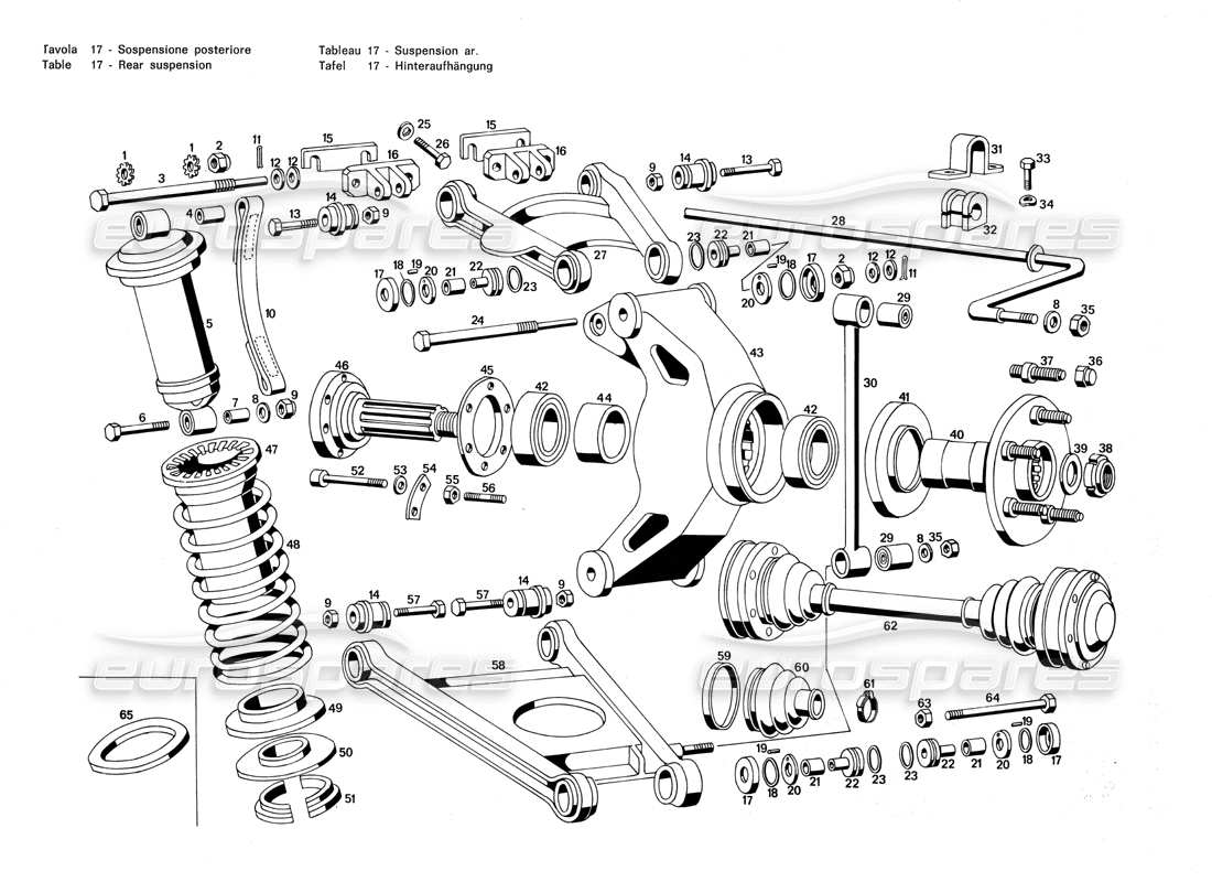 teilediagramm mit der teilenummer 122 sp 122 030