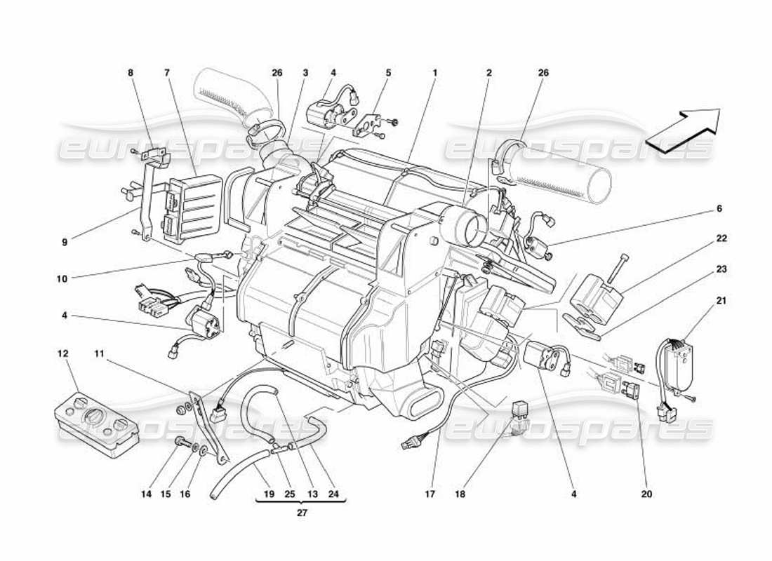 teilediagramm mit der teilenummer 65191800/a