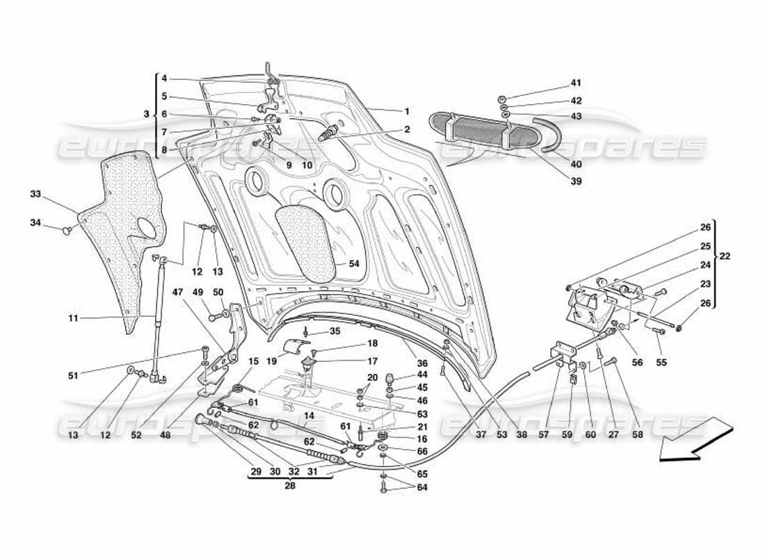 teilediagramm mit der teilenummer 64563800