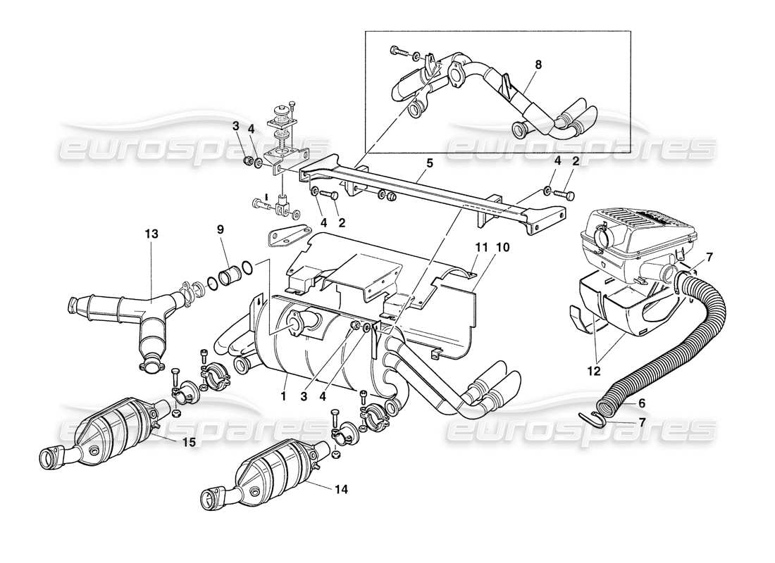 ein Teilediagramm aus dem Ferrari 355 Challenge (1999) Teilekatalog