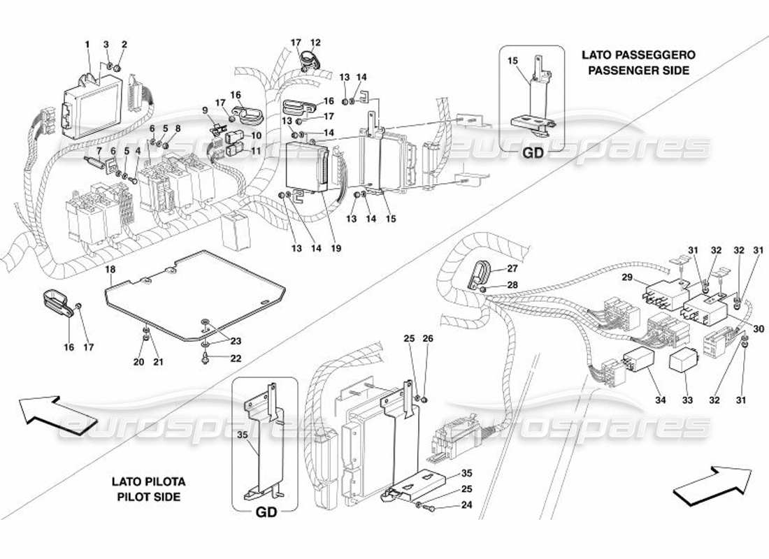 teilediagramm mit der teilenummer 186454