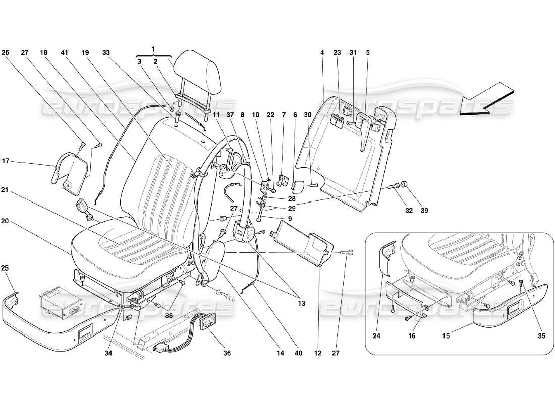 teilediagramm mit der teilenummer 64462400