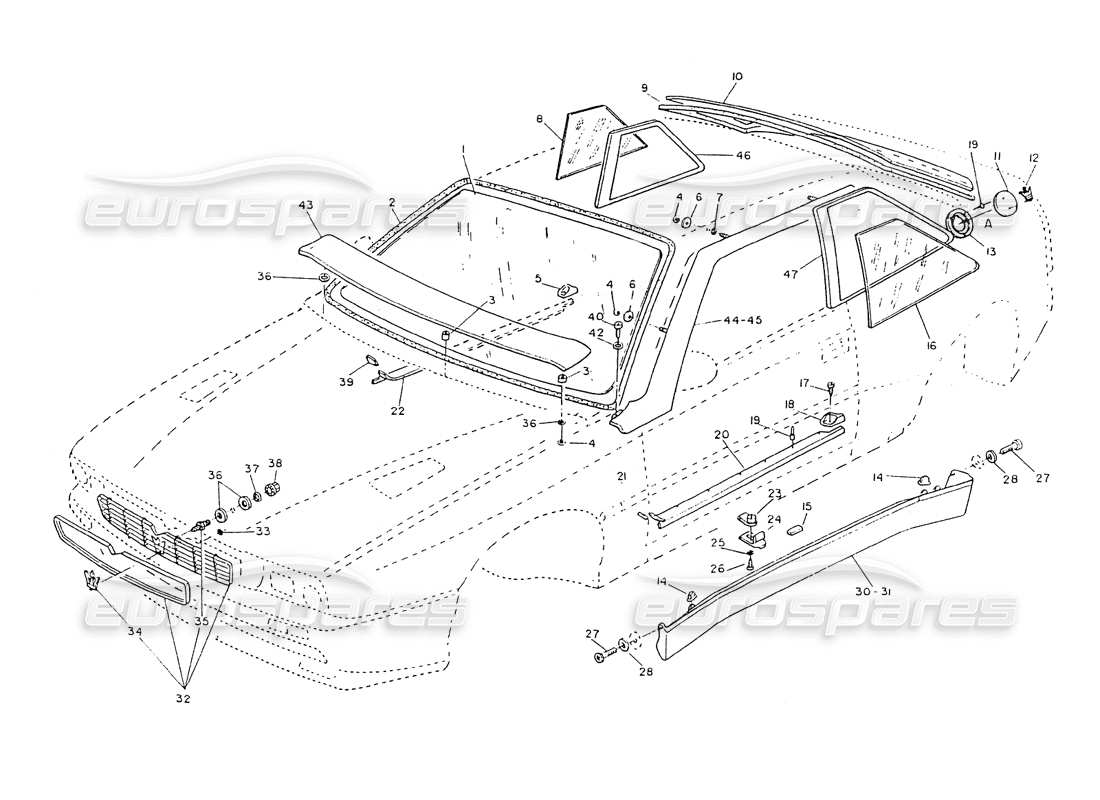 teilediagramm mit der teilenummer 318320307