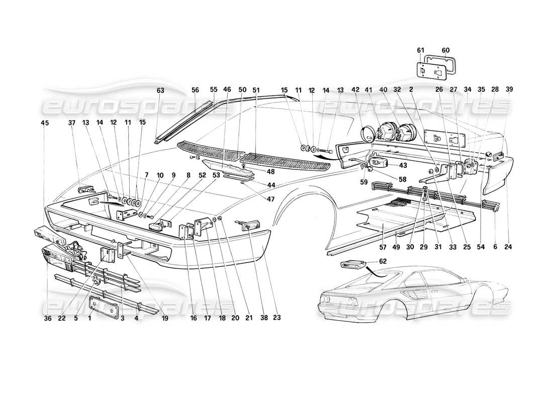 teilediagramm mit der teilenummer 61735300