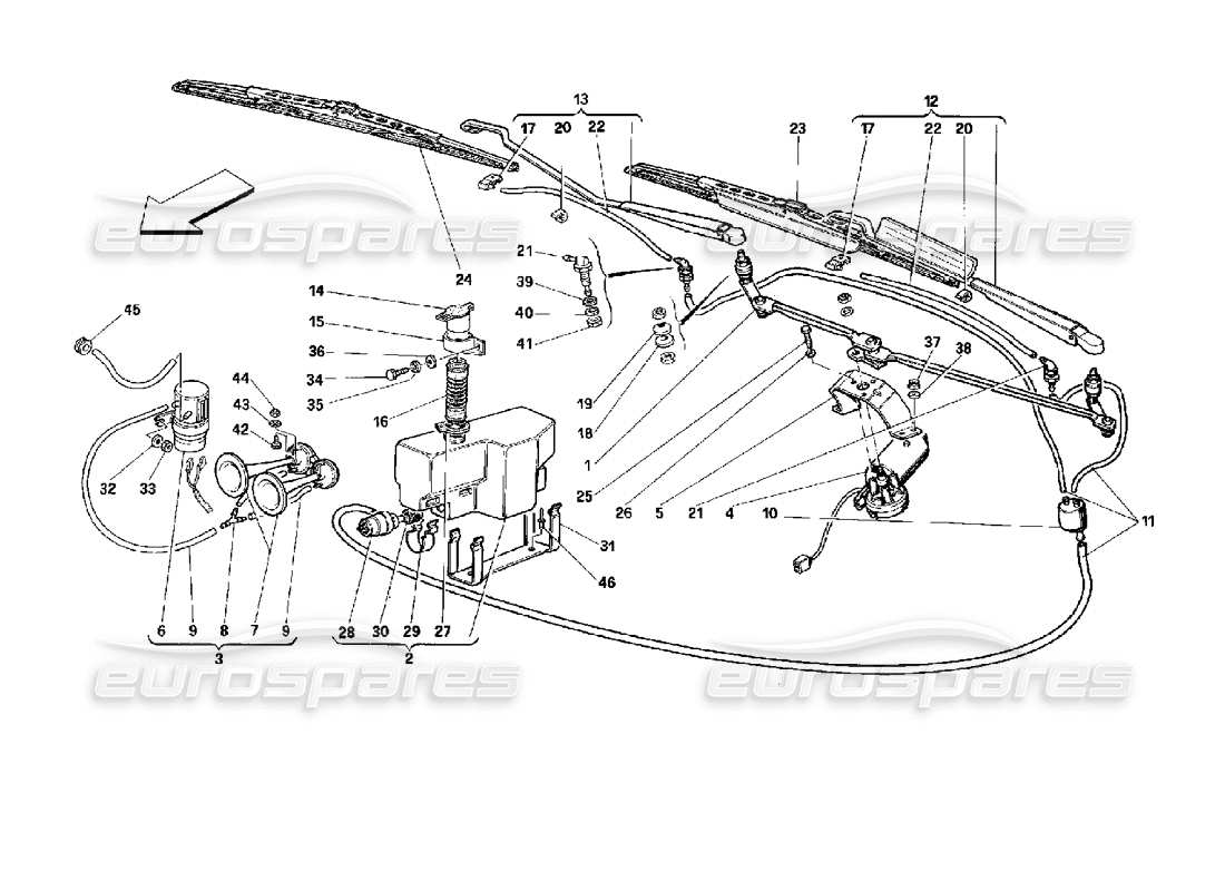 teilediagramm mit der teilenummer 62461600