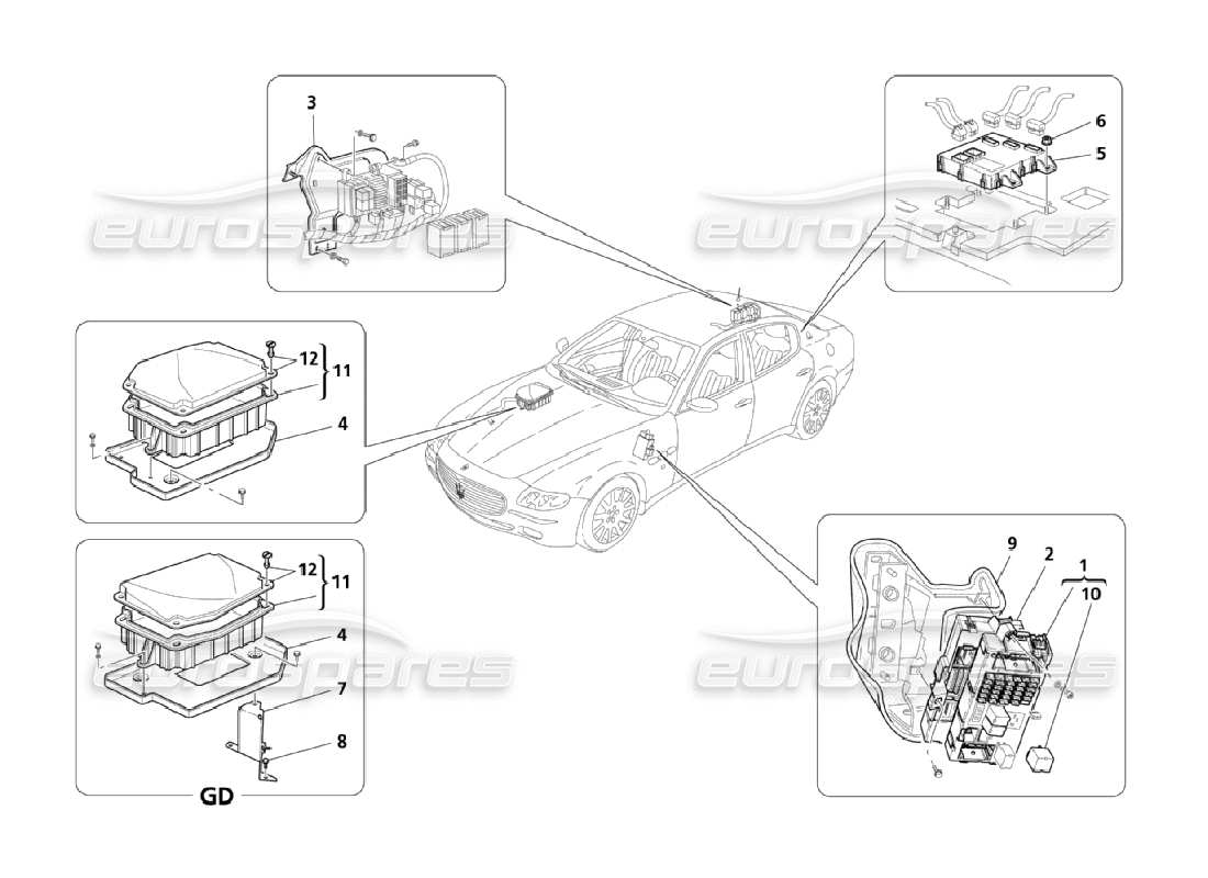 teilediagramm mit der teilenummer 233100