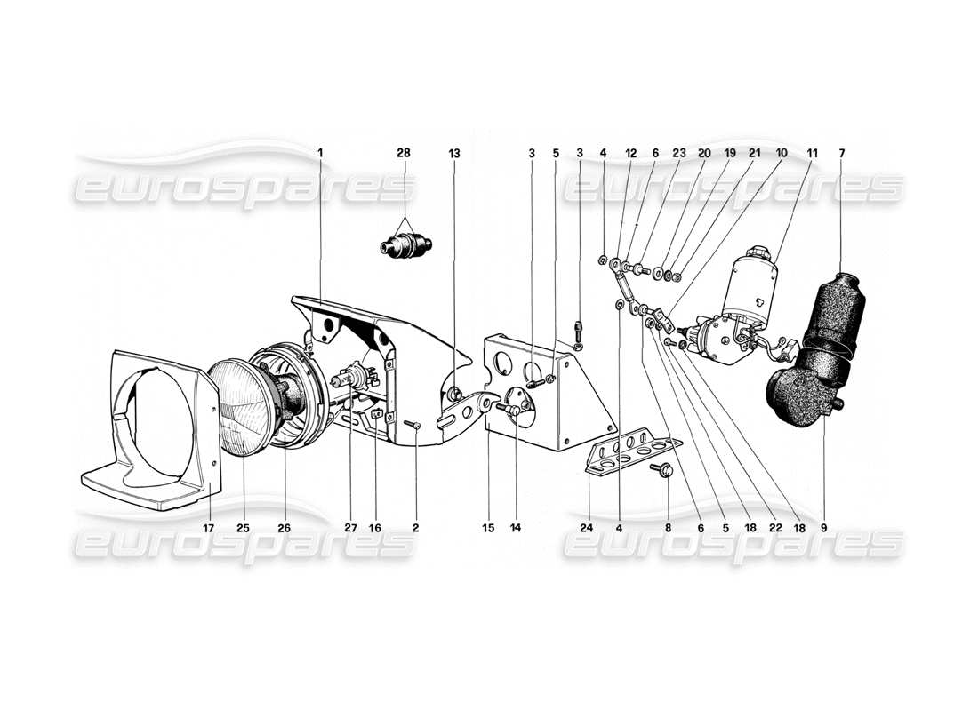 teilediagramm mit der teilenummer 61017300