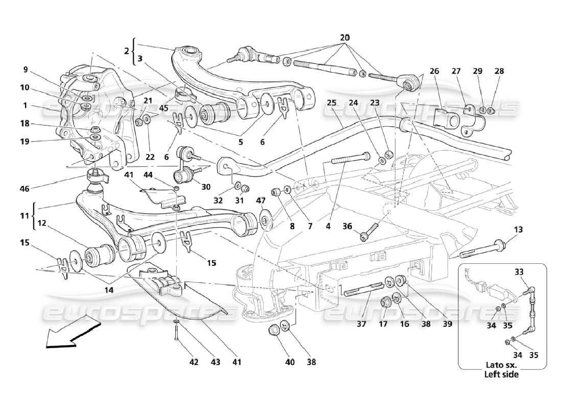 teilediagramm mit der teilenummer 204010