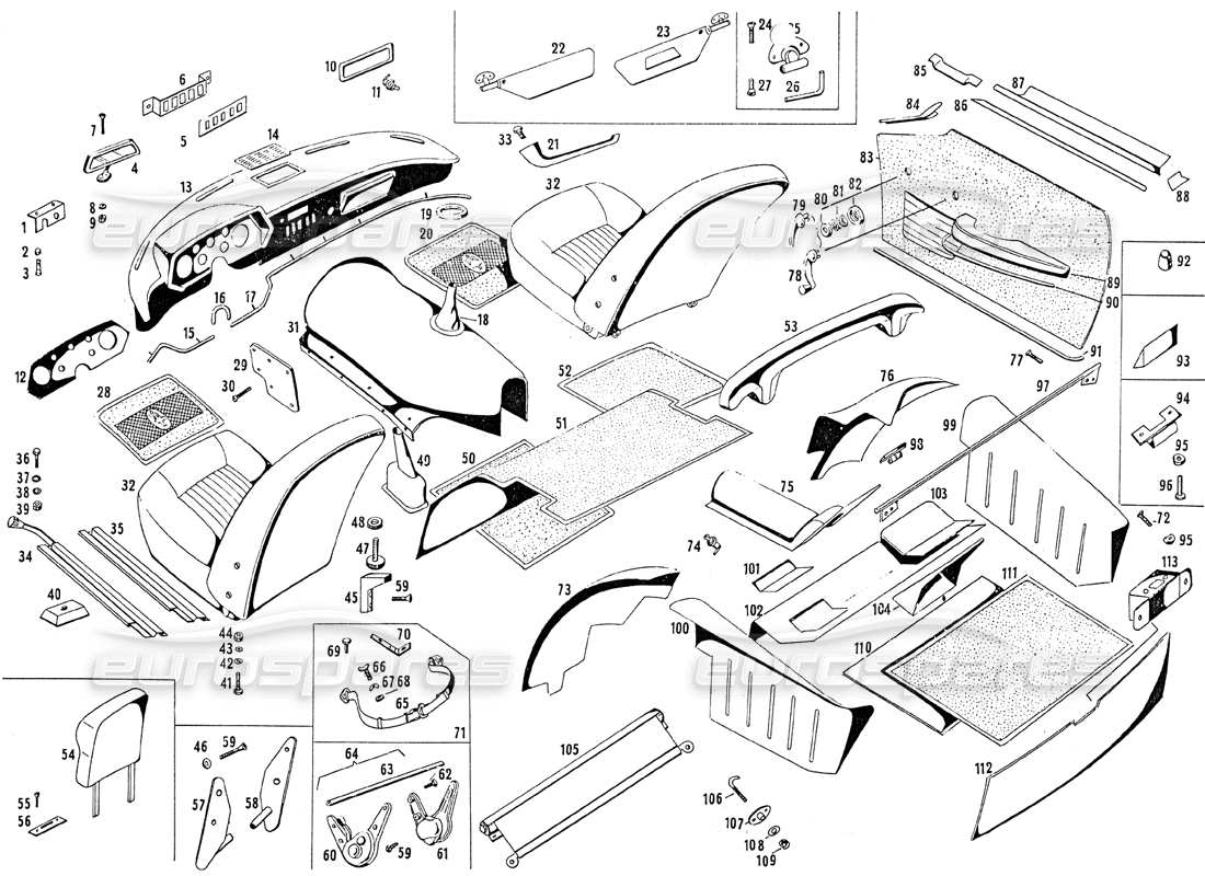 teilediagramm mit teilenummer 109 - bm 55869