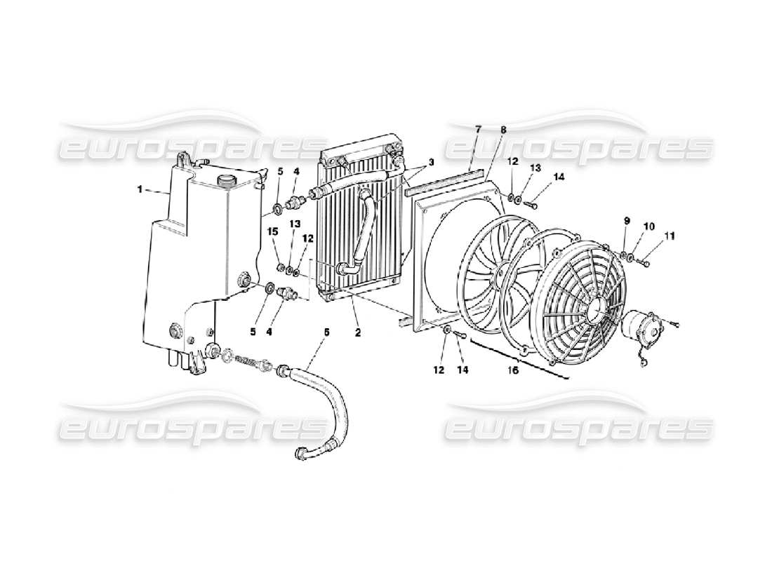 ein Teilediagramm aus dem Ferrari 355 Challenge (1996) Teilekatalog
