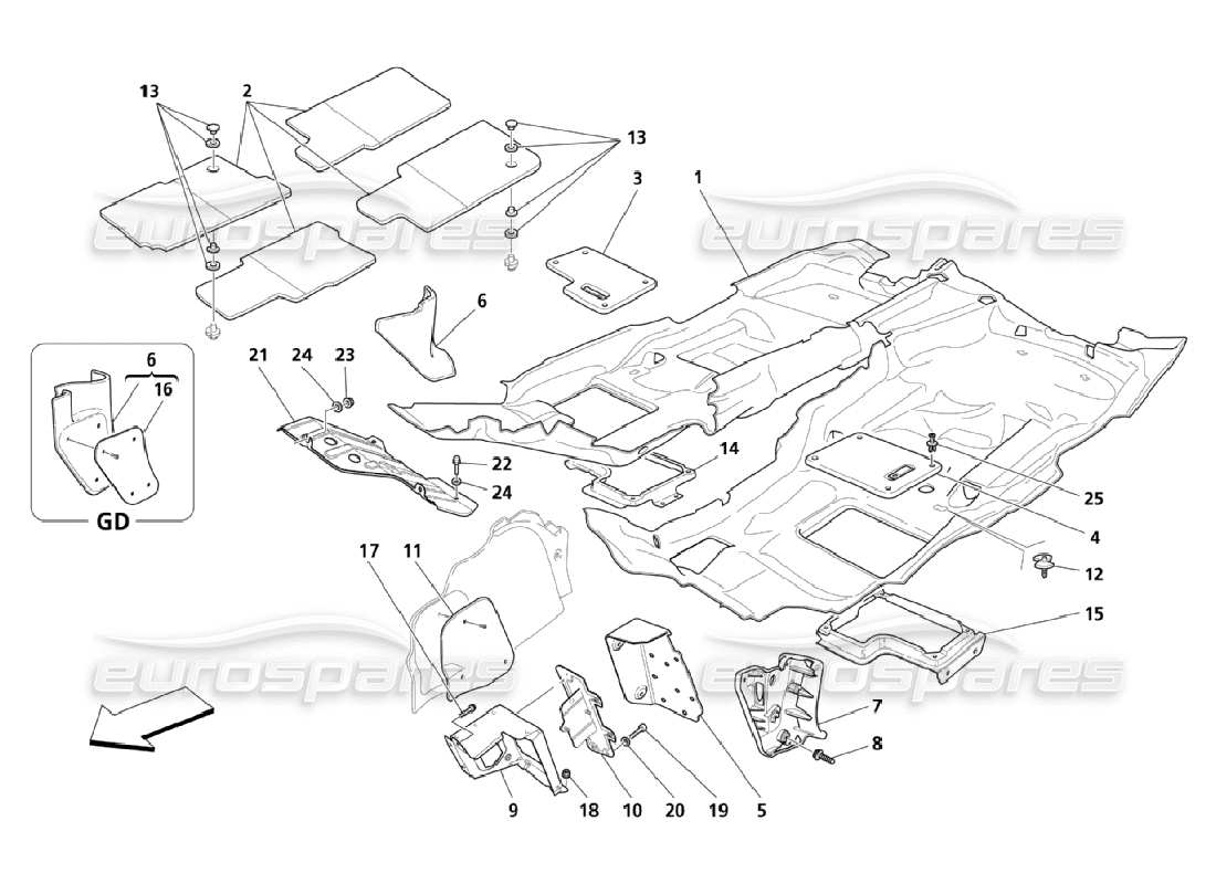 teilediagramm mit der teilenummer 13026924