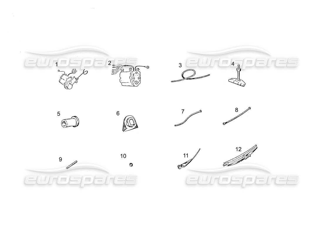 ferrari 250 gt (coachwork) wischerteildiagramm