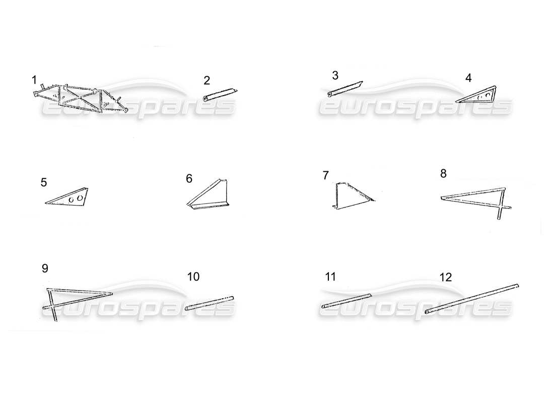 ferrari 250 gt (coachwork) fahrgestellteile teilediagramm