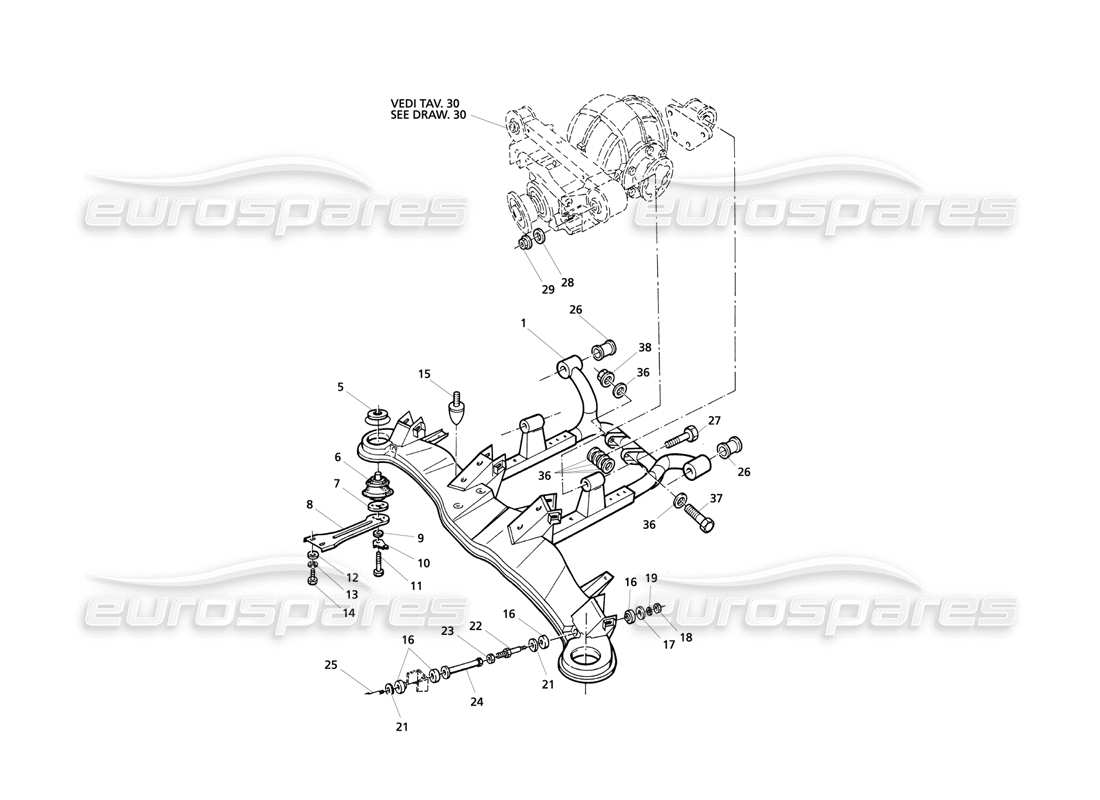 maserati qtp v8 evoluzione hinterradaufhängung teilediagramm