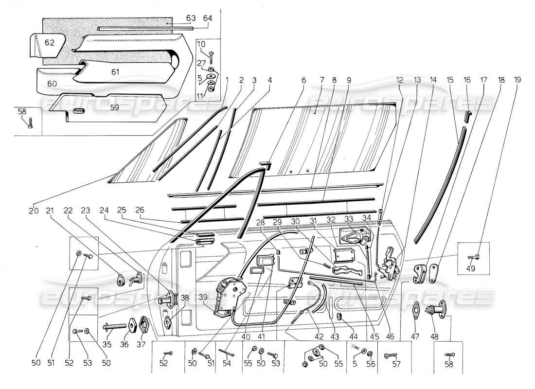 lamborghini jalpa 3.5 (1984) türen teilediagramm