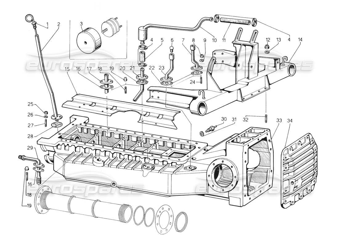 lamborghini countach 5000 qv (1985) sumpfteildiagramm