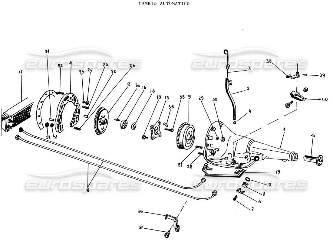 lamborghini espada automatikgetriebe teilediagramm
