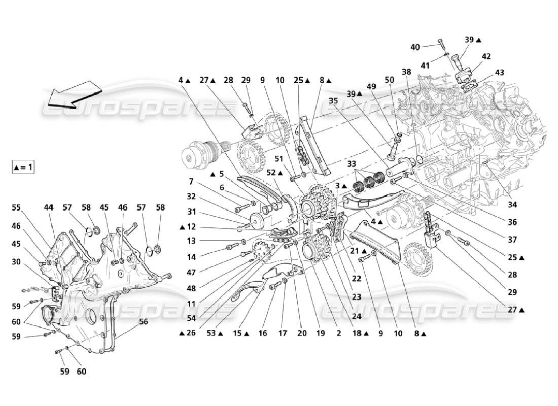 maserati qtp. (2006) 4.2 timing-teilediagramm