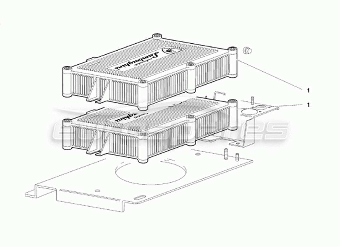 lamborghini diablo vt (1994) elektronische einspritzeinheiten (gültig für die kanadische version – april 1994) teilediagramm