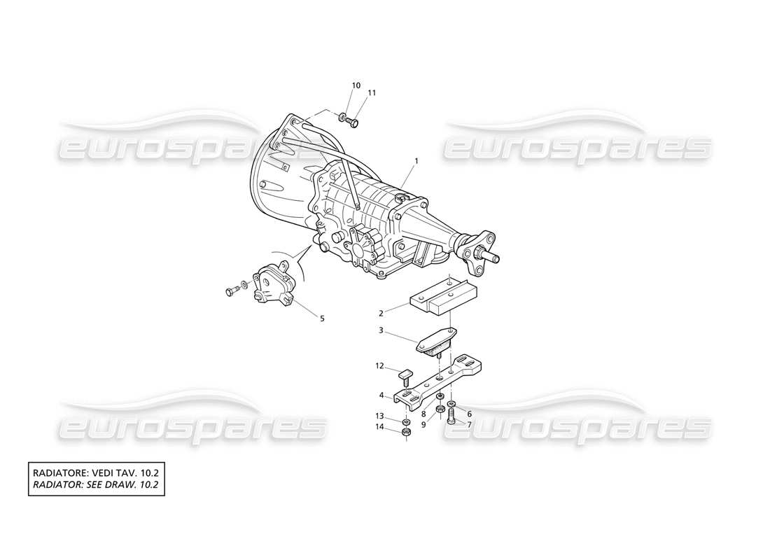 maserati qtp v8 evoluzione automatische übertragung teilediagramm