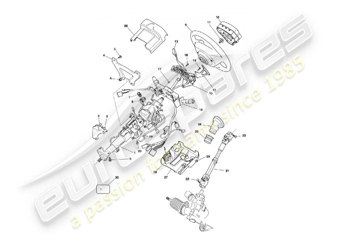 teilediagramm mit der teilenummer 1r12-834629-abw