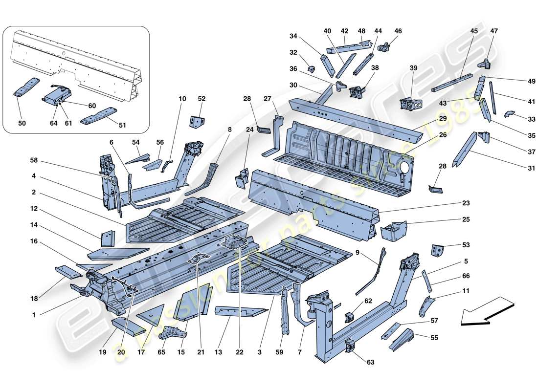 teilediagramm mit der teilenummer 985283681