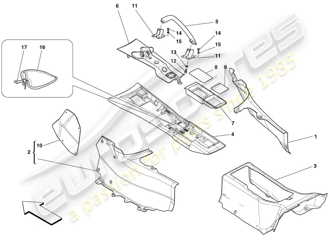 teilediagramm mit der teilenummer 12638104