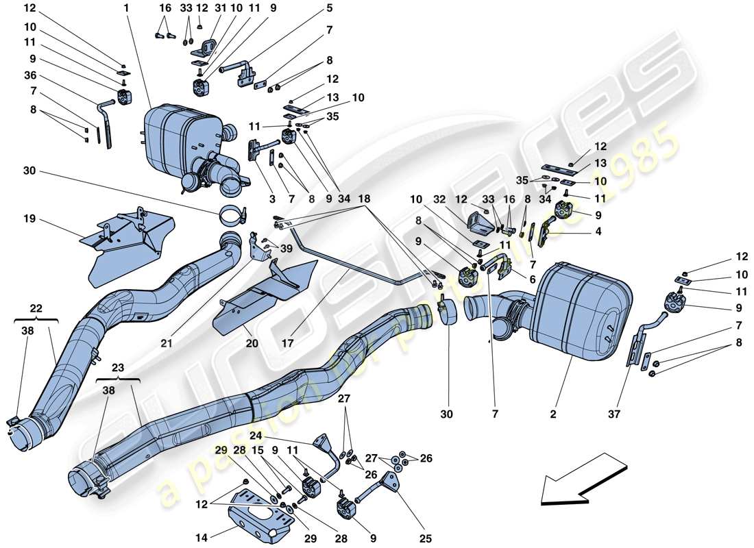 teilediagramm mit der teilenummer 250222