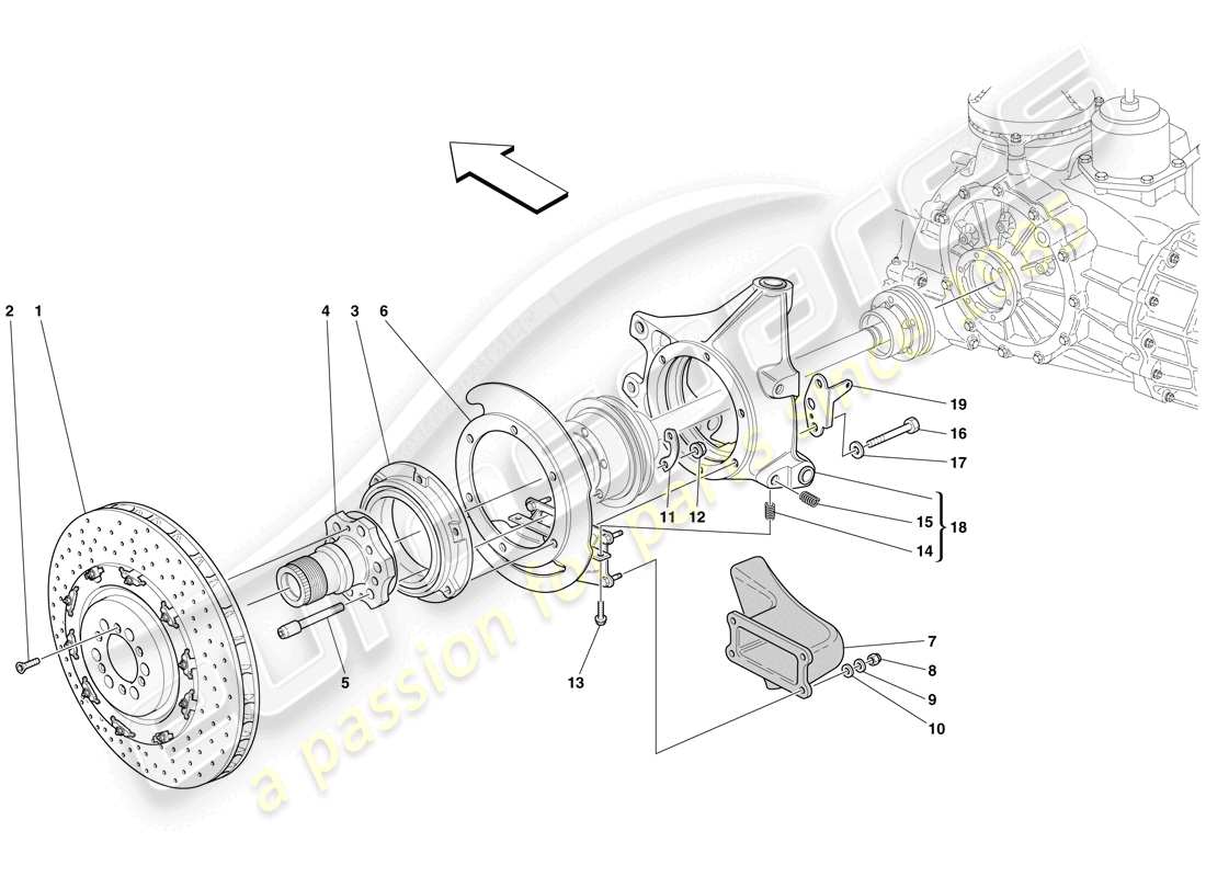 ein teilediagramm aus dem teilekatalog maserati mc12