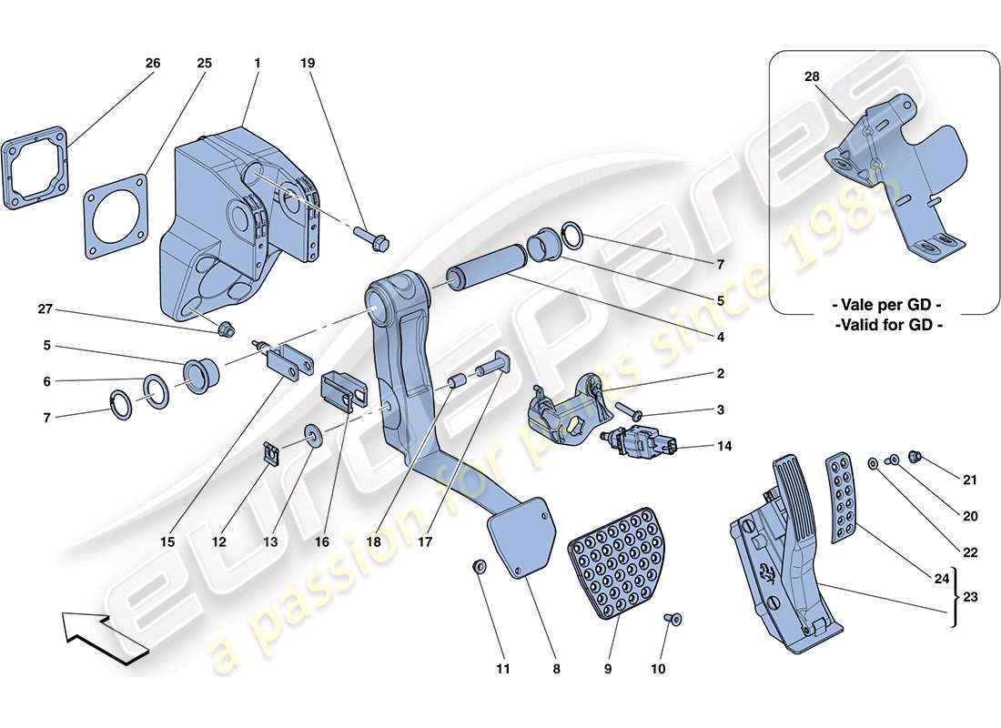 teilediagramm mit der teilenummer 261832