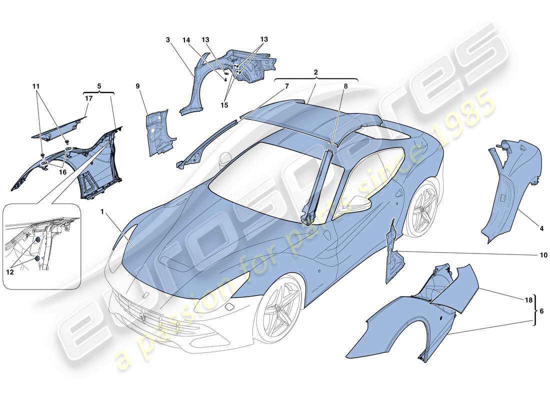 teilediagramm mit der teilenummer 88541311