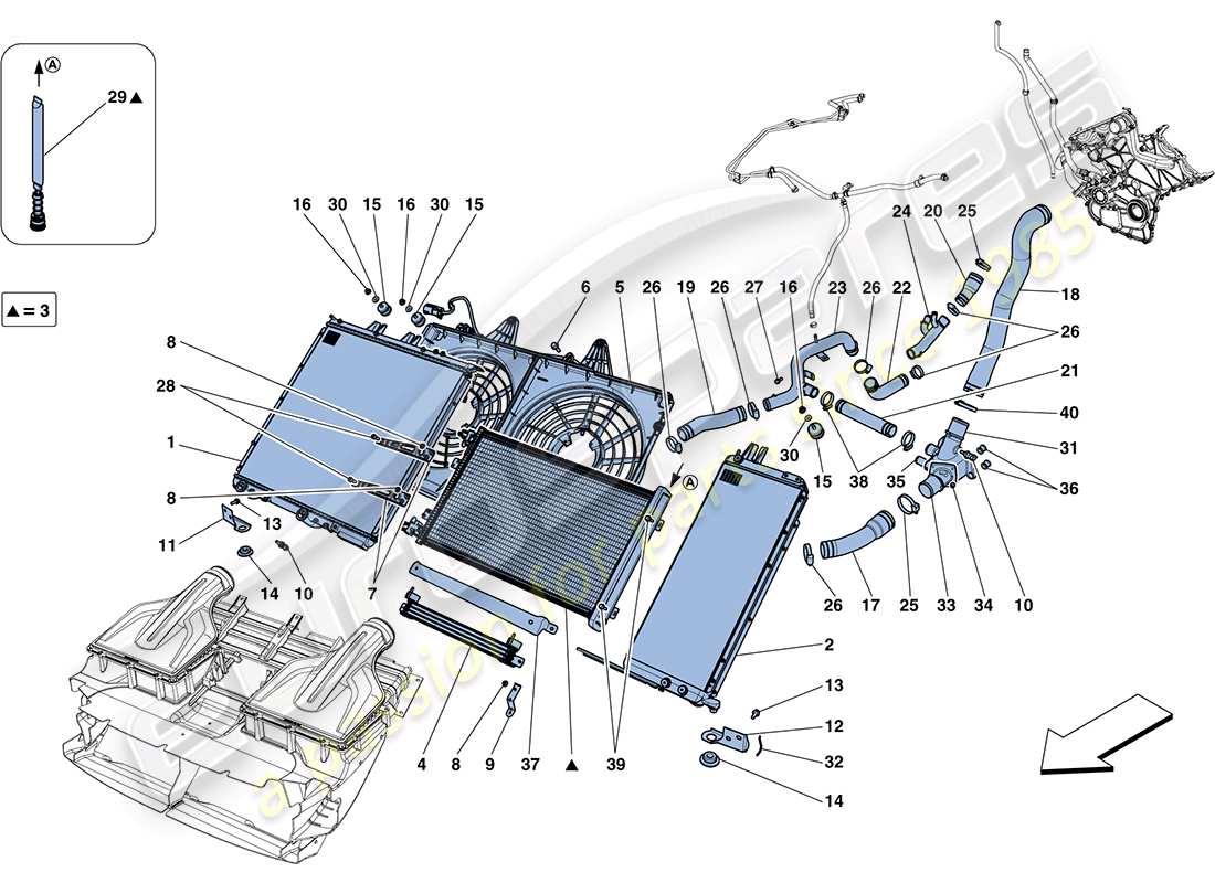 teilediagramm mit der teilenummer 260034