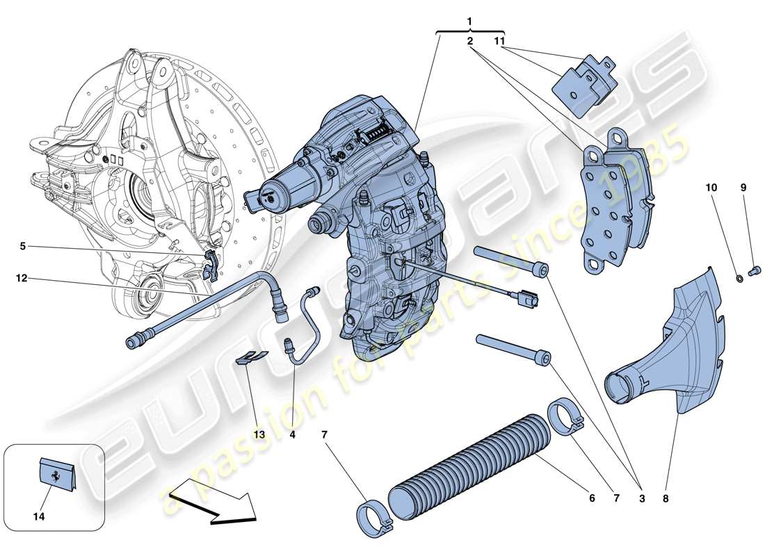 teilediagramm mit der teilenummer 305702