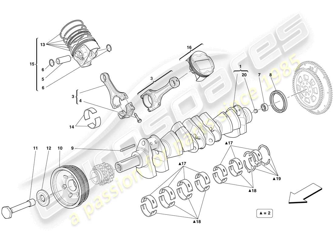 teilediagramm mit der teilenummer 265100